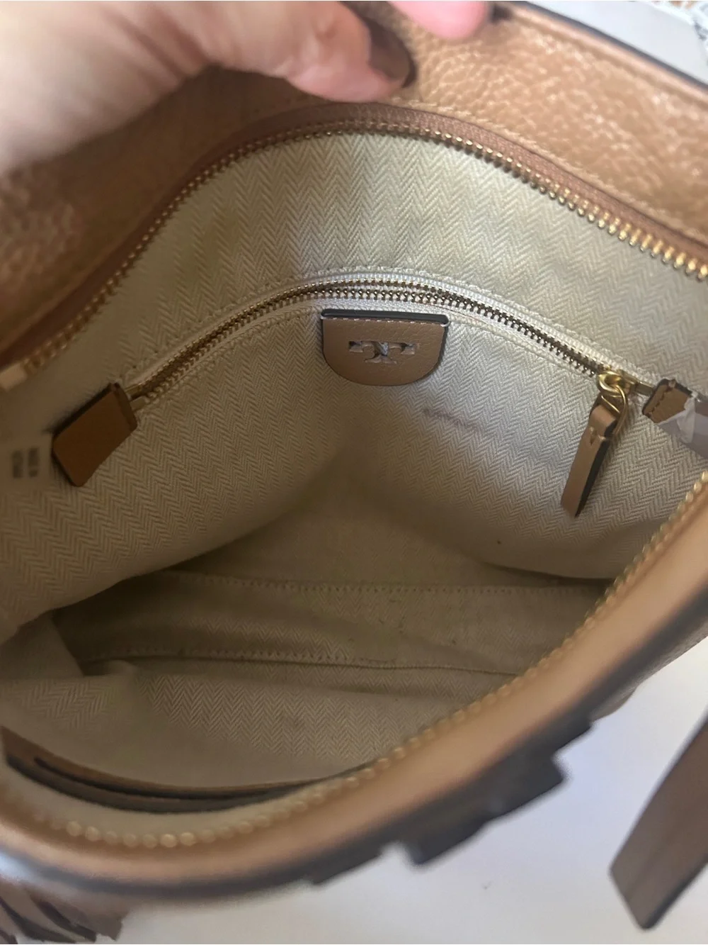 Tory Burch pebbled leather